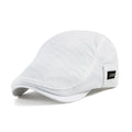 Men's Flat Cap Breathable Cotton Mesh Adjustable Fit
