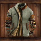 Men's Fleece Jacket Breathable High Collar & Full Zip