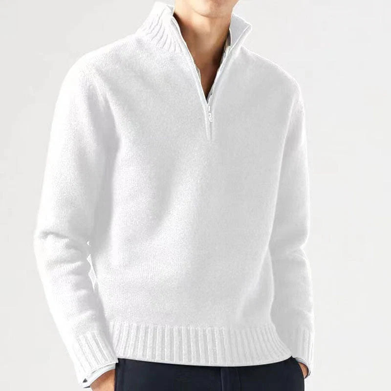 Men's Half-Zip Sweater Soft Breathable Knit