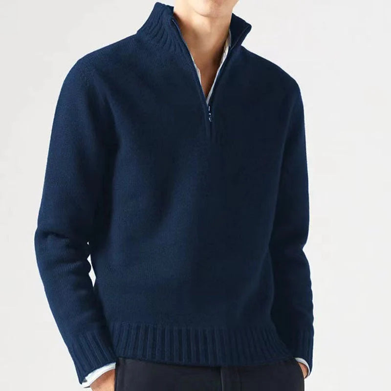 Men's Half-Zip Sweater Soft Breathable Knit