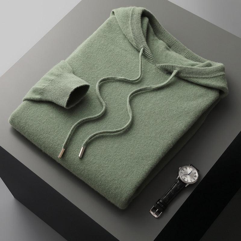 Men's Hoodie Merino Wool Thermoregulating & Moisture-Wicking
