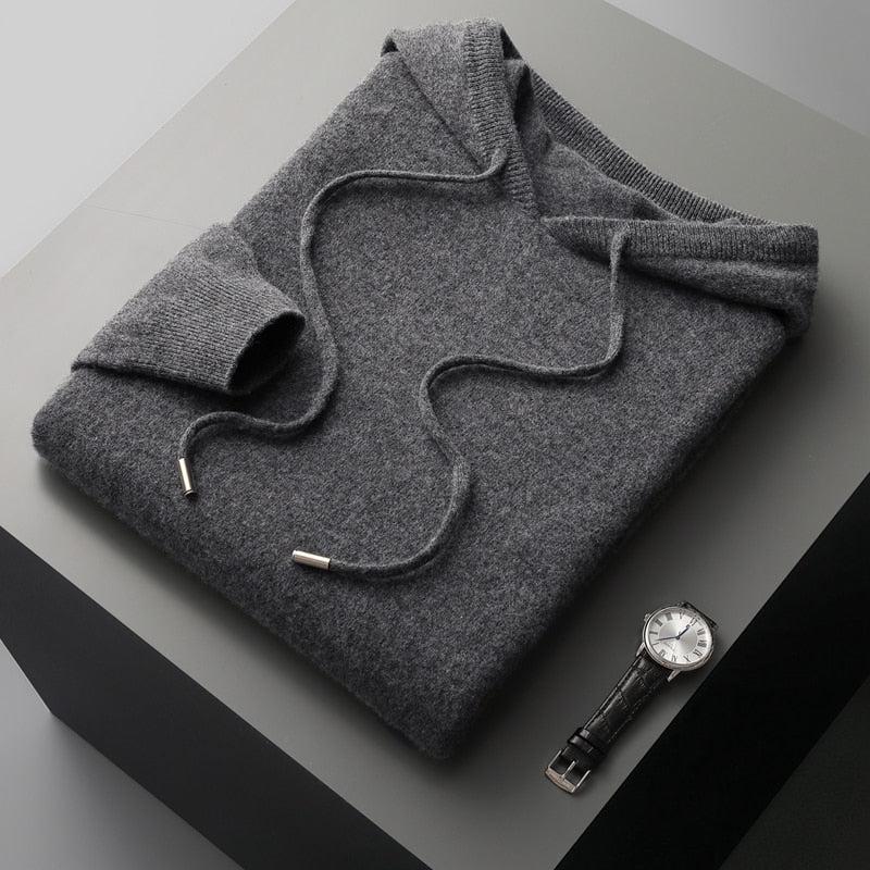 Men's Hoodie Merino Wool Thermoregulating & Moisture-Wicking