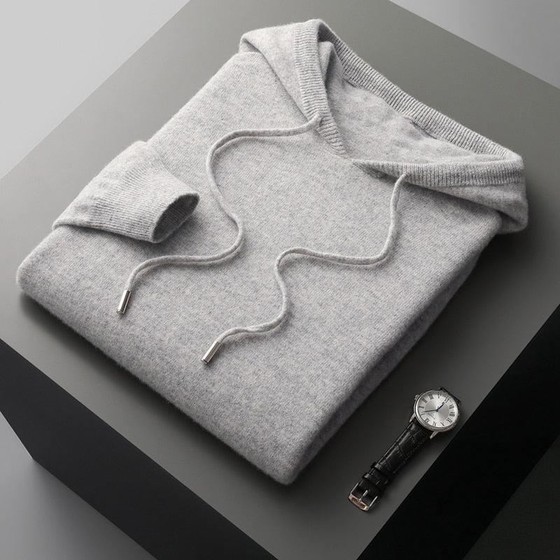 Men's Hoodie Merino Wool Thermoregulating & Moisture-Wicking