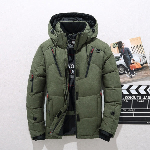 Men's Insulated Jacket Removable Hood & Streamlined Fit