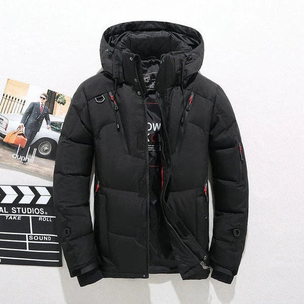 Men's Insulated Jacket Removable Hood & Streamlined Fit