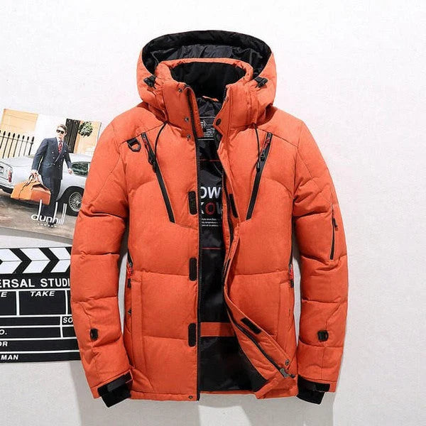 Men's Insulated Jacket Removable Hood & Streamlined Fit