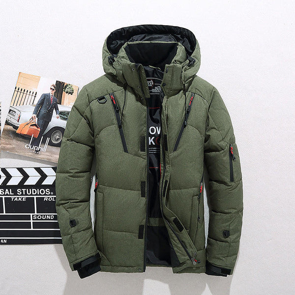 Men's Insulated Jacket Removable Hood & Streamlined Fit