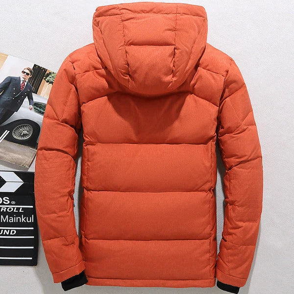 Men's Insulated Jacket Removable Hood & Streamlined Fit