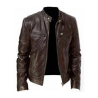 Men's Jacket Leather-Effect Structured Fit