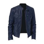 Men's Jacket Leather-Effect Structured Fit
