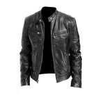 Men's Jacket Leather-Effect Structured Fit