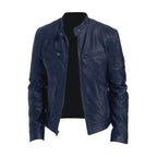 Men's Jacket Leather-Effect Structured Fit