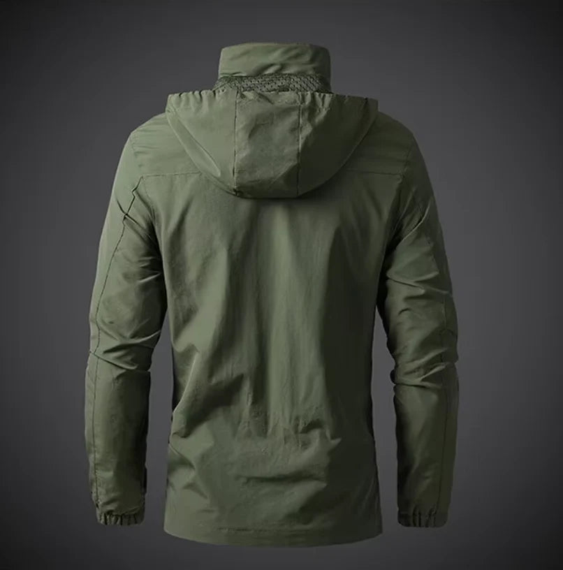 Men's Jacket Wind- & Water-Resistant Zippered Pockets