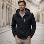 Men's Jacket Wind- & Water-Resistant Zippered Pockets