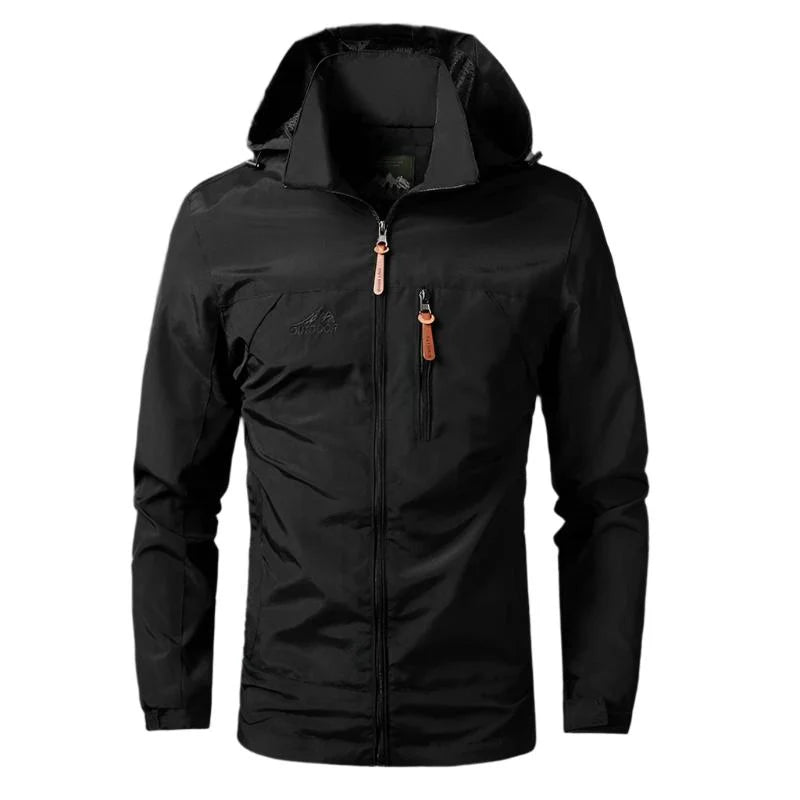 Men's Jacket Wind- & Water-Resistant Zippered Pockets