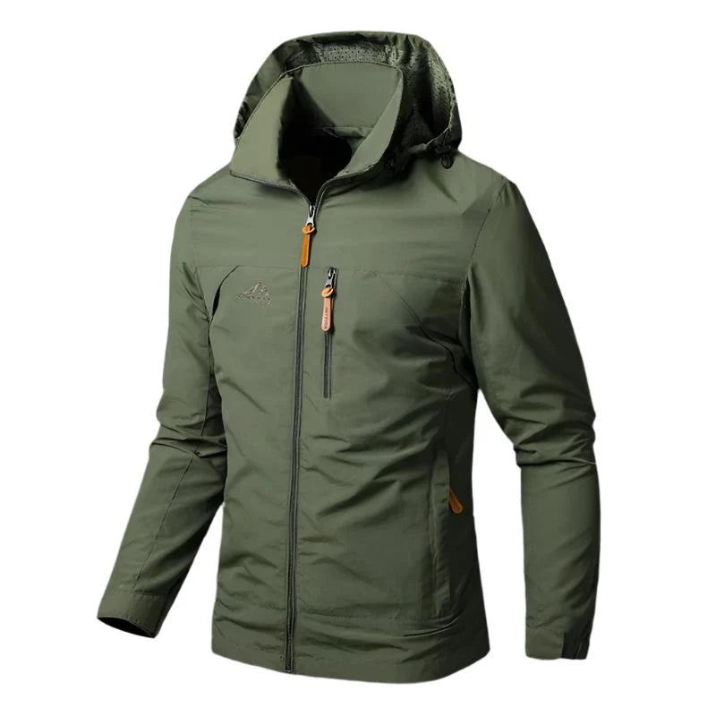 Men's Jacket Wind- & Water-Resistant Zippered Pockets