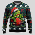 Men's Knit Sweater Polar Bear Graphic Textured Knit