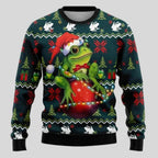 Men's Knit Sweater Polar Bear Graphic Textured Knit