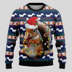 Men's Knit Sweater Polar Bear Graphic Textured Knit