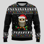 Men's Knit Sweater Polar Bear Graphic Textured Knit