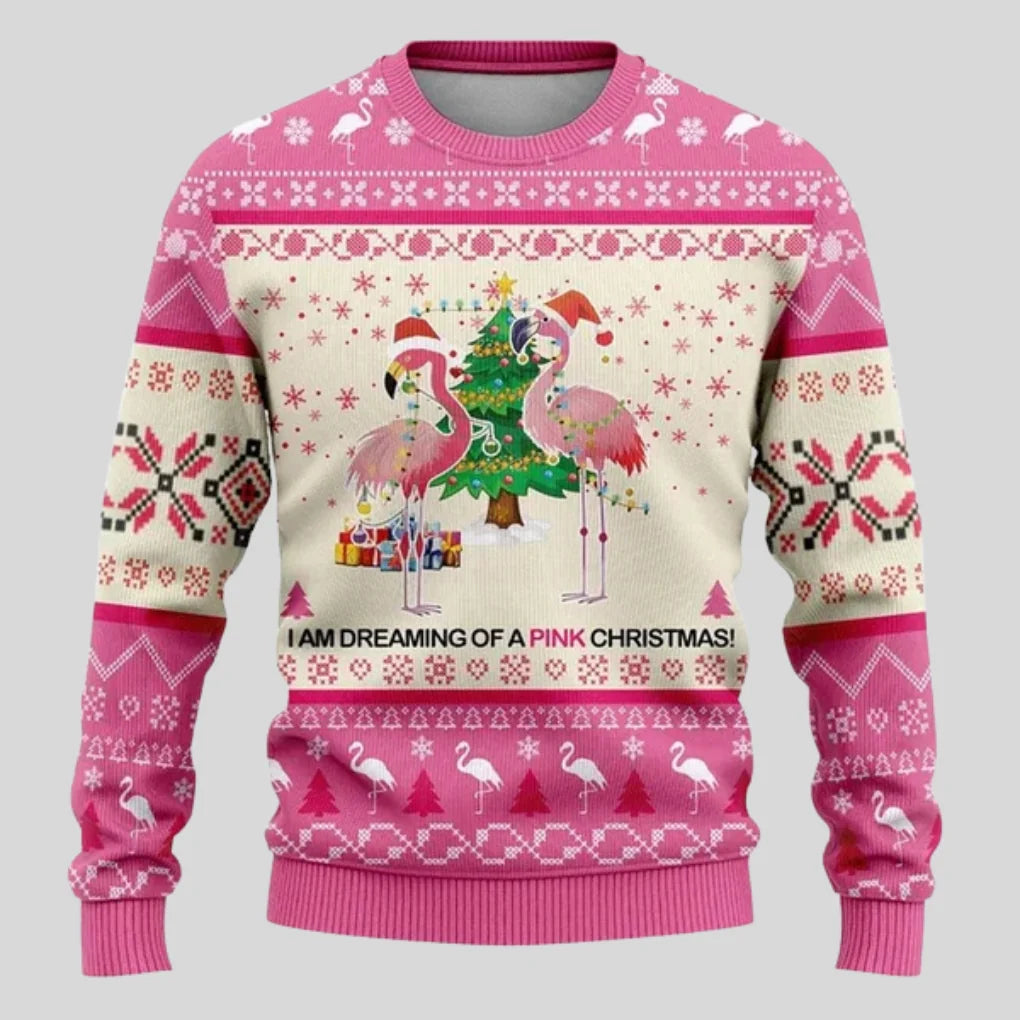 Men's Knit Sweater Polar Bear Graphic Textured Knit