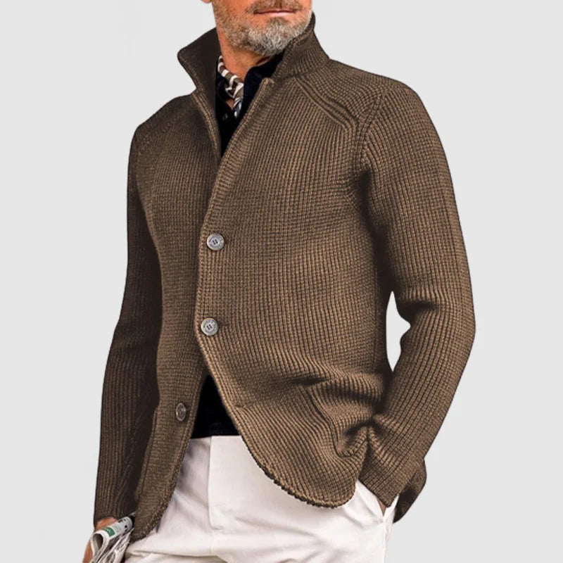 Men's Knitted Gilet Polyester With Pockets