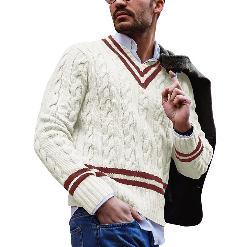 Men's Knitted Sweater Modern Fit Soft Knit