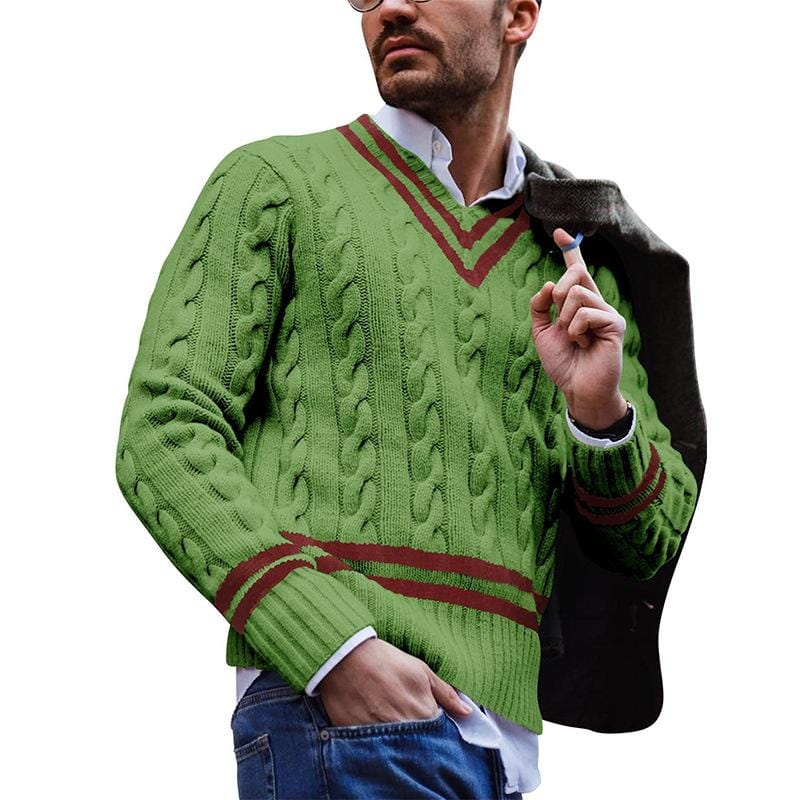 Men's Knitted Sweater Modern Fit Soft Knit