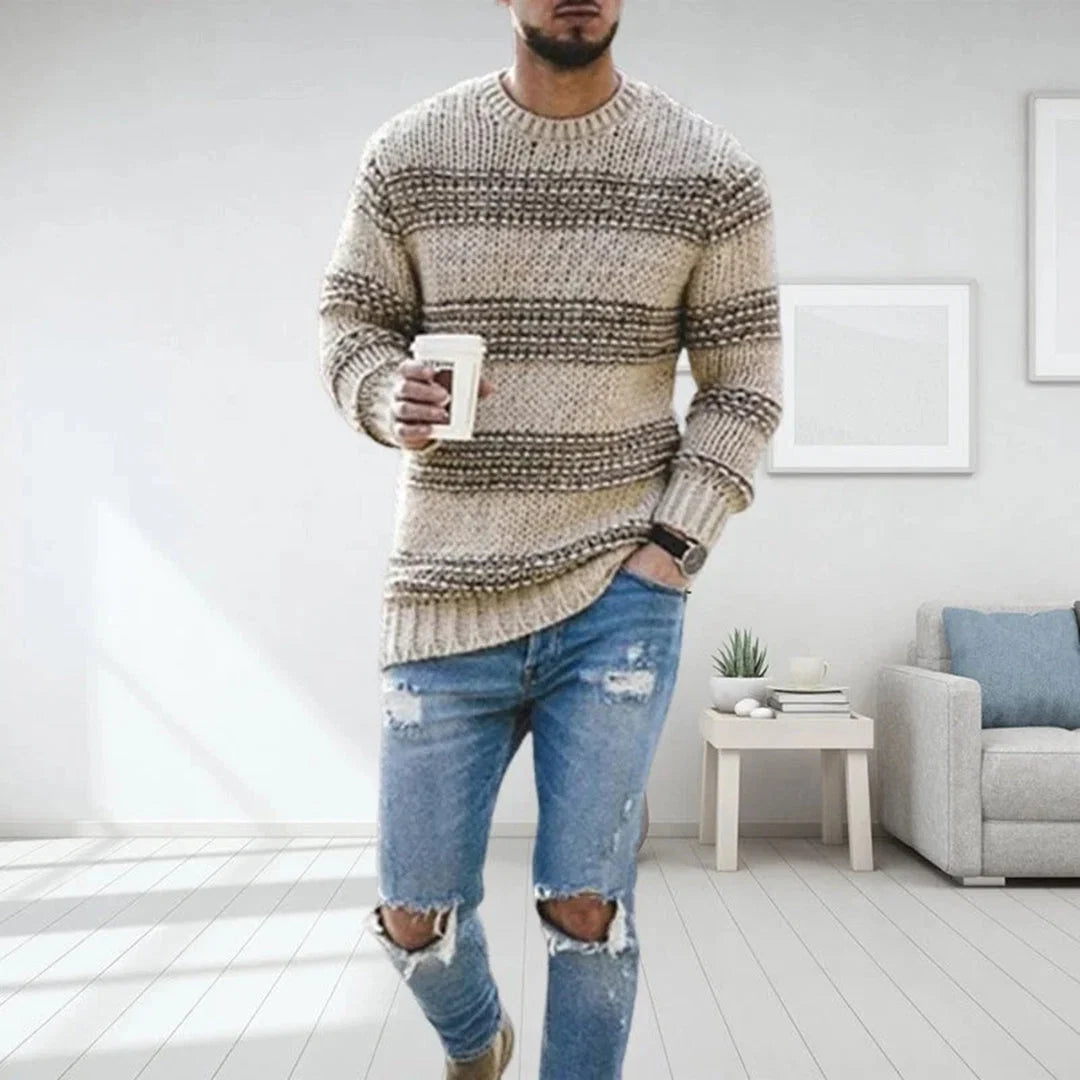 Men's Knitted Sweater Soft Knit & Non-Itchy