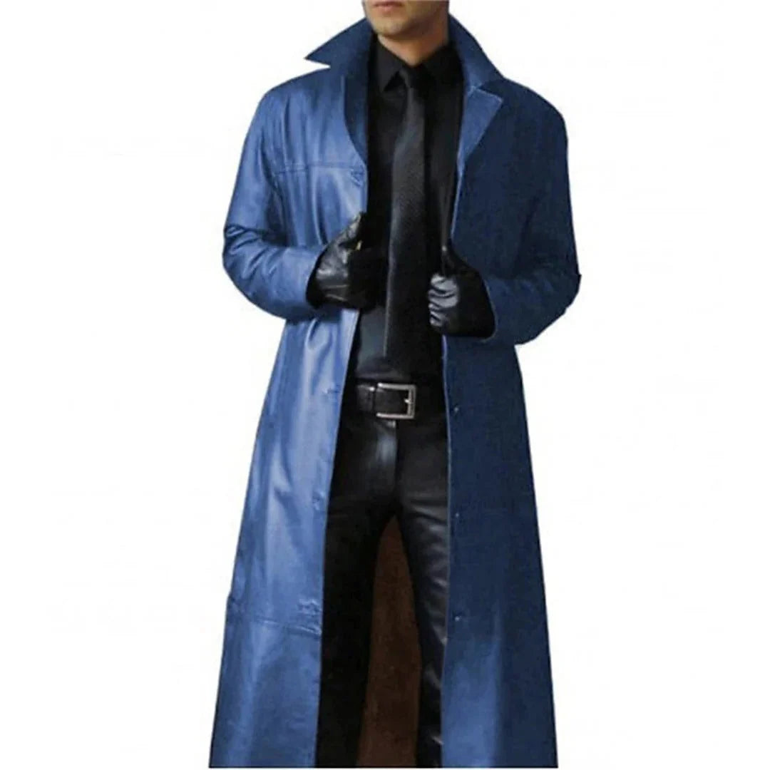 Men's Leather Coat Full Grain Insulated Lining & Tailored Fit