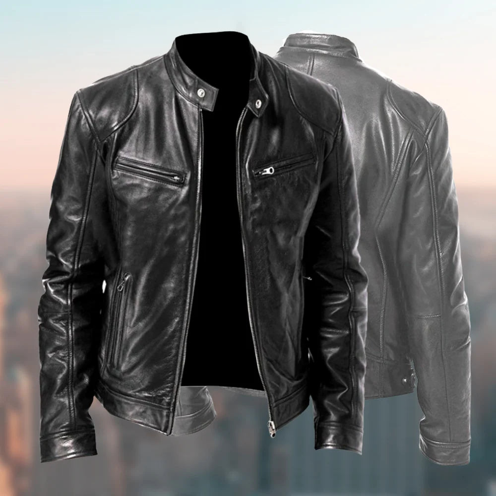 Men's Leather Jacket Genuine Leather Tailored Fit