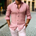 Men's Linen Shirt Lightweight & Breathable