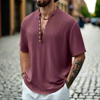 Men's Linen Shirt Lightweight & Breathable Casual Fit