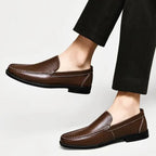Men's Loafer Genuine Italian Leather Slip-On Durable Sole