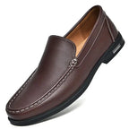 Men's Loafer Genuine Italian Leather Slip-On Durable Sole