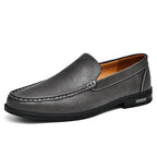 Men's Loafer Genuine Italian Leather Slip-On Durable Sole