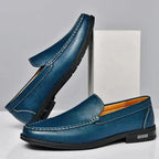 Men's Loafer Genuine Italian Leather Slip-On Durable Sole