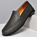 Men's Loafer Genuine Italian Leather Slip-On Durable Sole