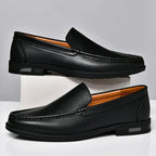 Men's Loafer Genuine Italian Leather Slip-On Durable Sole