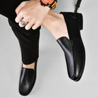 Men's Loafer Genuine Italian Leather Slip-On Durable Sole