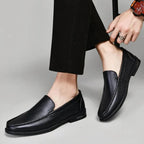 Men's Loafer Genuine Italian Leather Slip-On Durable Sole