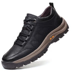 Men's Loafers Full-Grain Leather Hand-Stitched Anti-Slip Rubber Sole