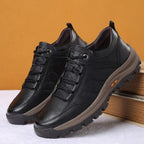 Men's Loafers Full-Grain Leather Hand-Stitched Anti-Slip Rubber Sole