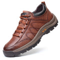 Men's Loafers Full-Grain Leather Hand-Stitched Anti-Slip Rubber Sole
