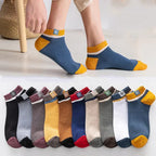 Men's Low-Cut Ankle Socks Moisture-Wicking Cotton Blend 20 Pairs