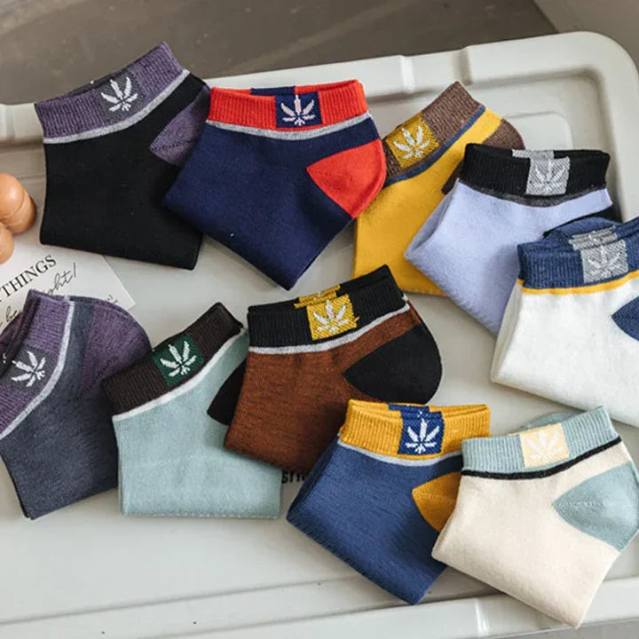 Men's Low-Cut Ankle Socks Moisture-Wicking Cotton Blend 20 Pairs