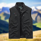 Men's Outdoor Vest Breathable & Water-Repellent Five Pockets