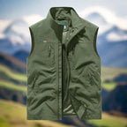 Men's Outdoor Vest Breathable & Water-Repellent Five Pockets