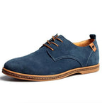 Men's Oxford Shoes Vegan Suede Lace-Up