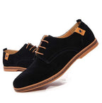 Men's Oxford Shoes Vegan Suede Lace-Up
